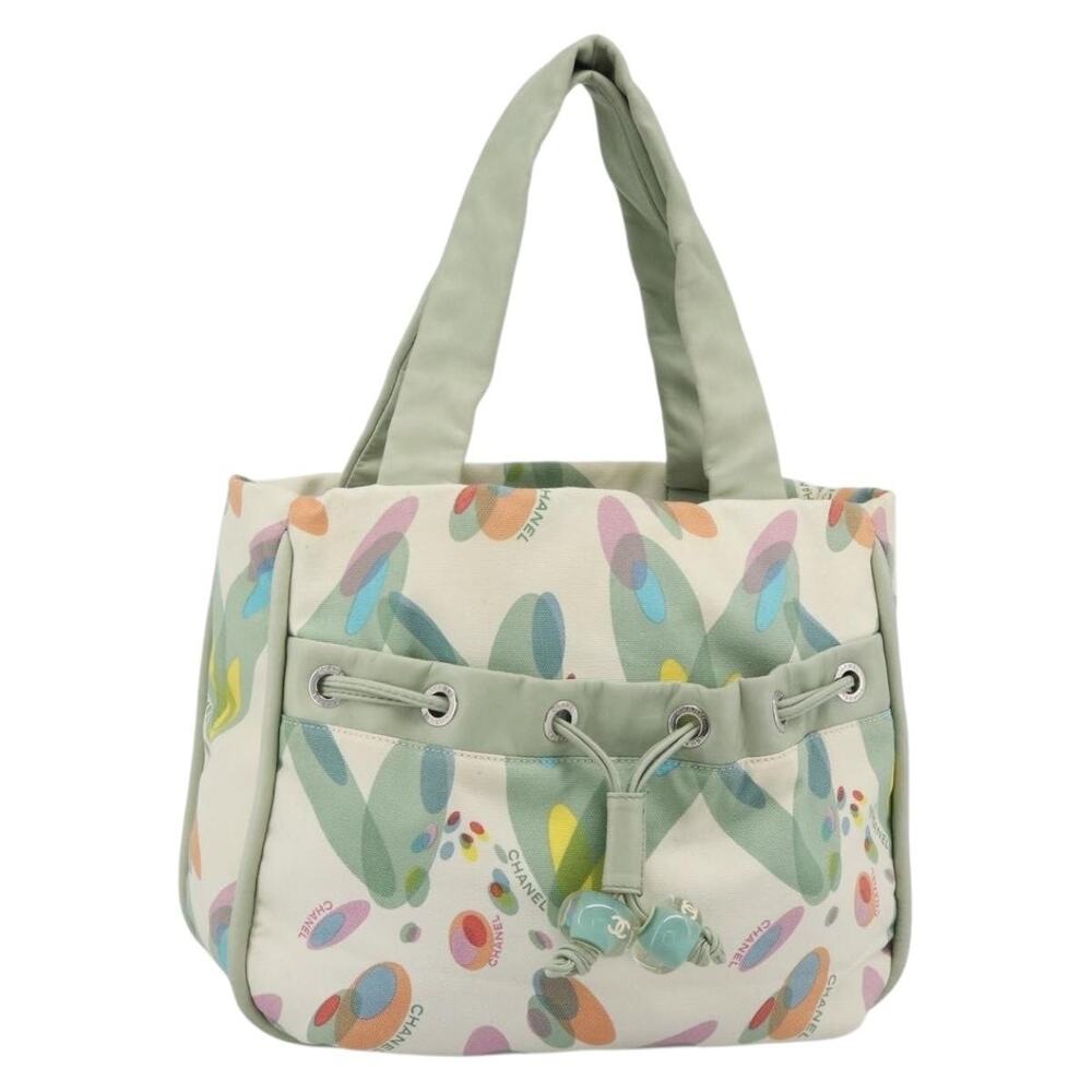 Chanel Canvas Classic Flap Tote Green